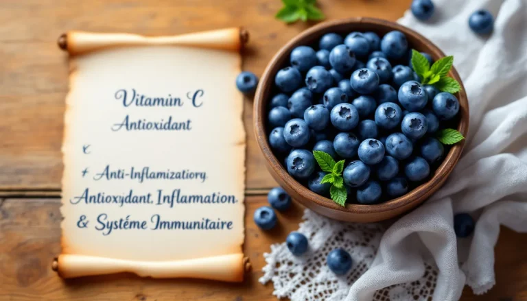 Des baies de bleuets fraîchement cueillies, illustrant leurs bienfaits pour la santé.