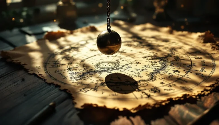 Pendule délicat posé sur une carte étoilée, évoquant le temps et l'astronomie.